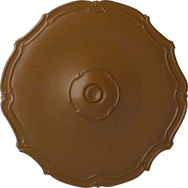 Ekena Millwork Pompeii Ceiling Medallion (Fits Canopies up to 2"), Hand-Painted Smokey Topaz, 18 7/8"OD x 1 1/2"P CM18POSTF - main